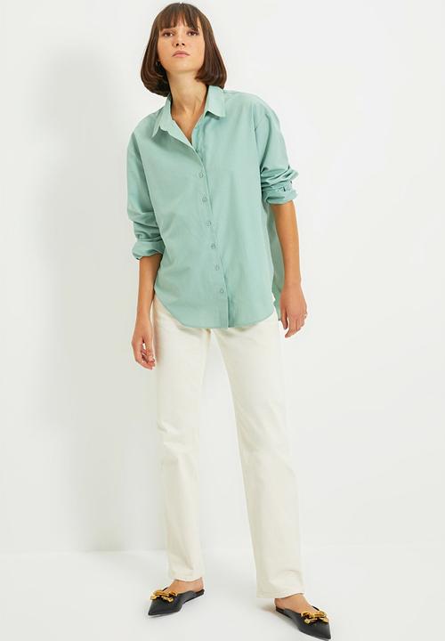 Trendyol - Loose Fit Shirt - mint