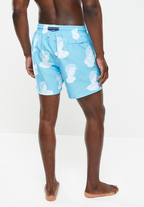 Granadilla - Greek statues swimshort - baby blue