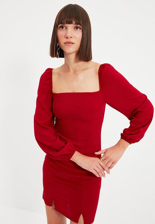 Trendyol - Bordo dress - red