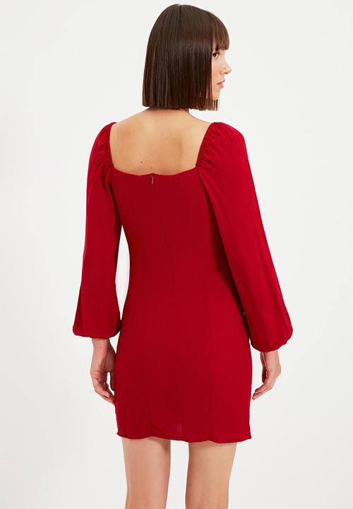 Trendyol - Bordo dress - red