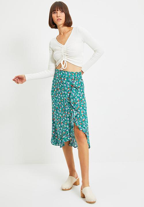 Trendyol - Yeşil skirt - green