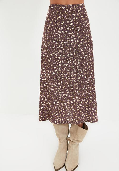 Trendyol - Kahverengi skirt - brown
