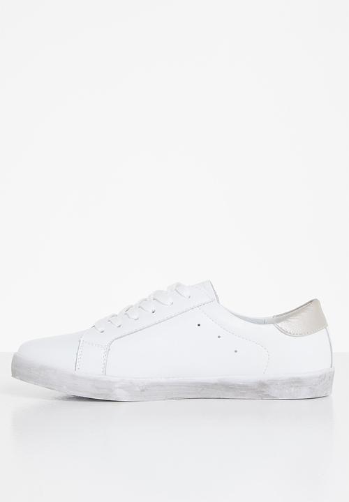 Julz - Madison leather sneaker - white