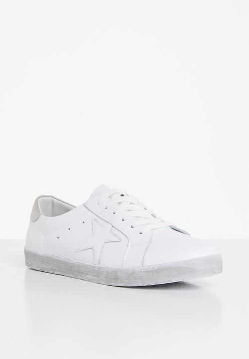Julz - Madison leather sneaker - white