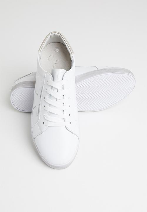 Julz - Madison leather sneaker - white