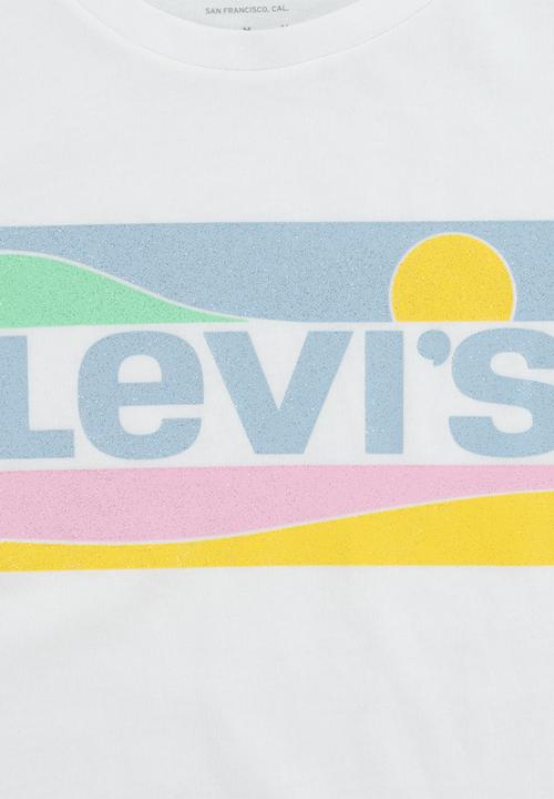 Levi’s® - Levi's round hem graphic tee shirt - white