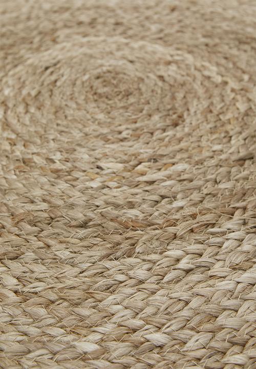 H&S - Fringe jute rug - natural