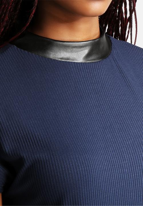 Vero Moda - Anika Rib PU Top