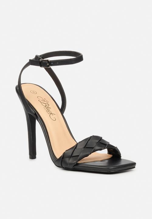 Miss Black - Pearl1 barely there heel - black