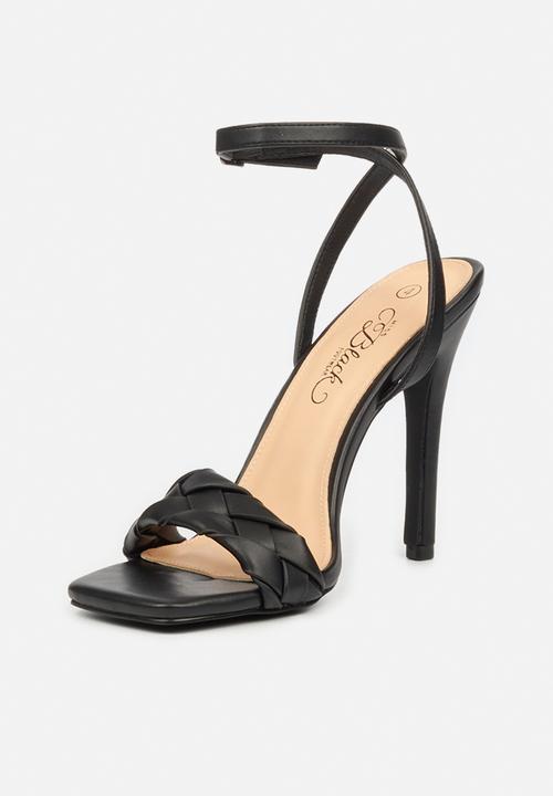 Miss Black - Pearl1 barely there heel - black