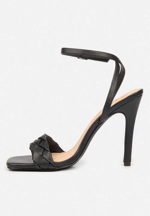 Miss Black - Pearl1 barely there heel - black