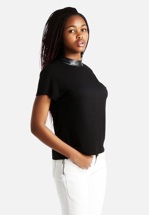 Vero Moda - Anika Rib PU Top