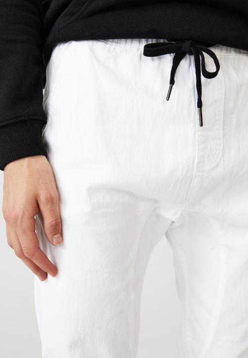 Cotton On - Drake cuffed pant - white