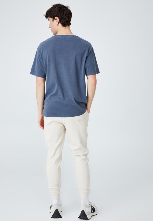 Cotton On - Trippy slim trackie - ecru