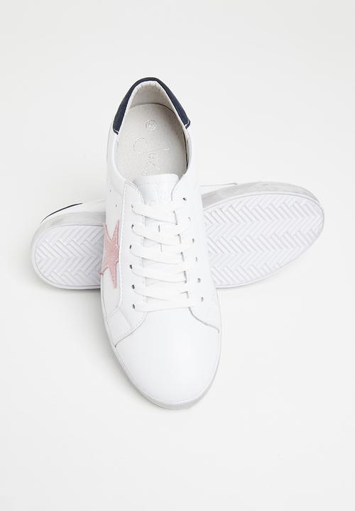 Julz - Madelyn leather sneaker - white