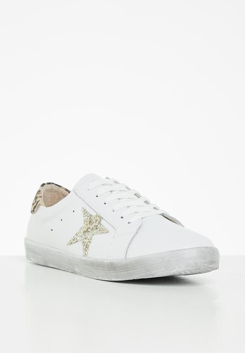 Julz - Sloan leather sneaker - white rose gold