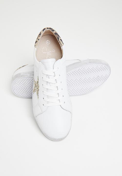 Julz - Sloan leather sneaker - white rose gold