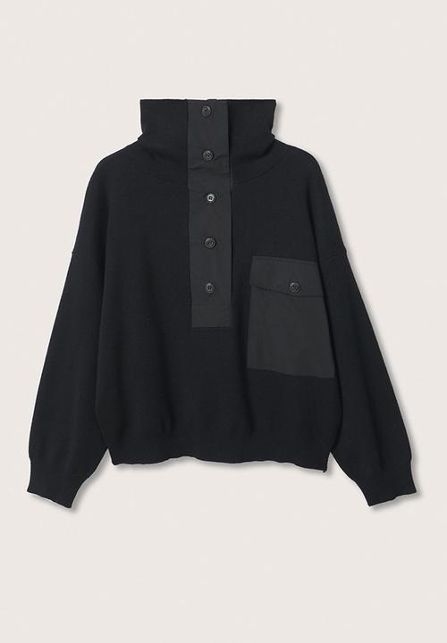 MANGO - Sweater tom - black