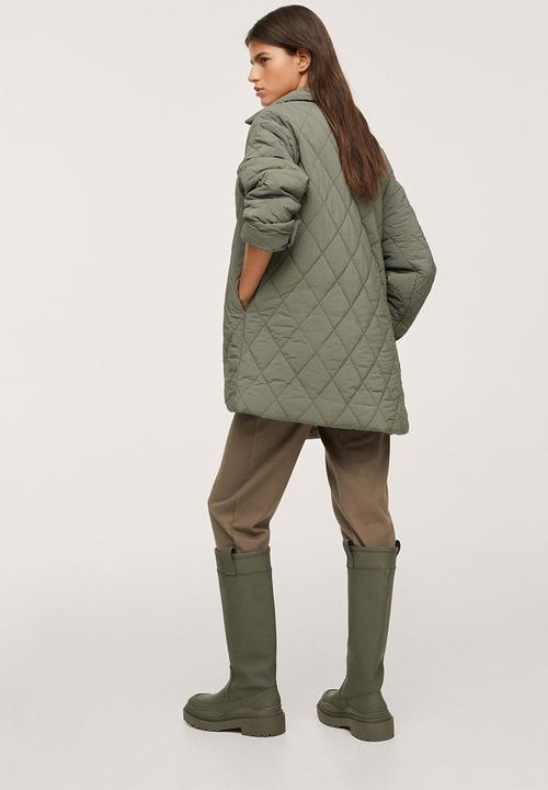 MANGO - Anorak frozen - beige/khaki