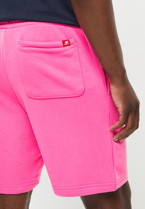 New Balance  - Nb essentials athletic club fleece short - sporty pink