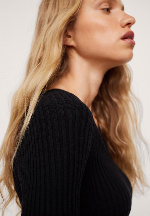 MANGO - Sweater goleta - black