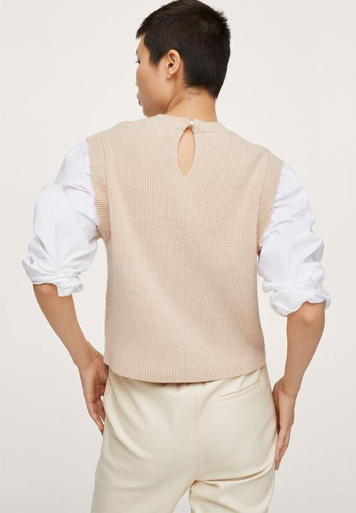 MANGO - Sweater leonor - light pastel grey
