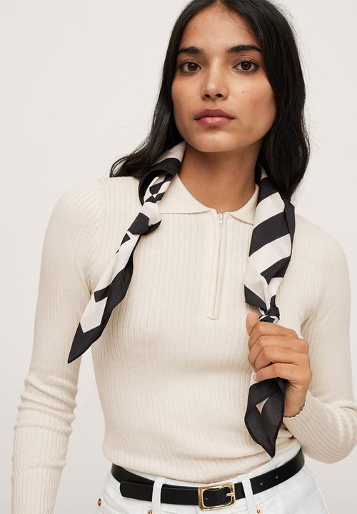 MANGO - Sweater stairs - light beige