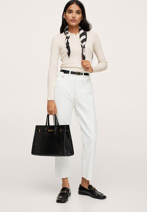 MANGO - Sweater stairs - light beige