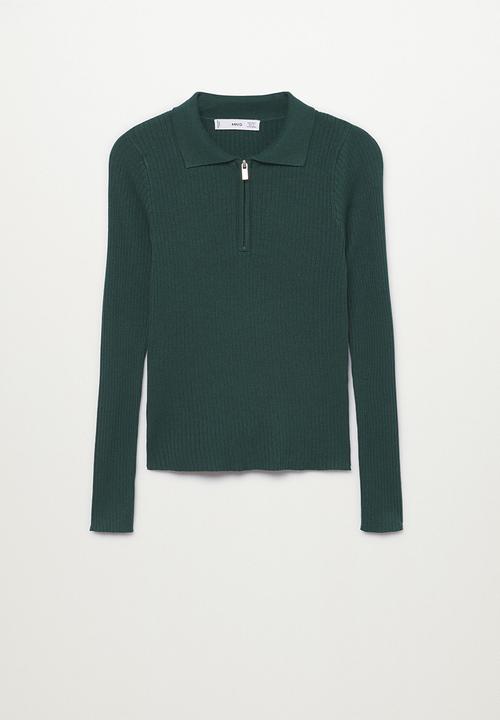 MANGO - Sweater stairs - bright green
