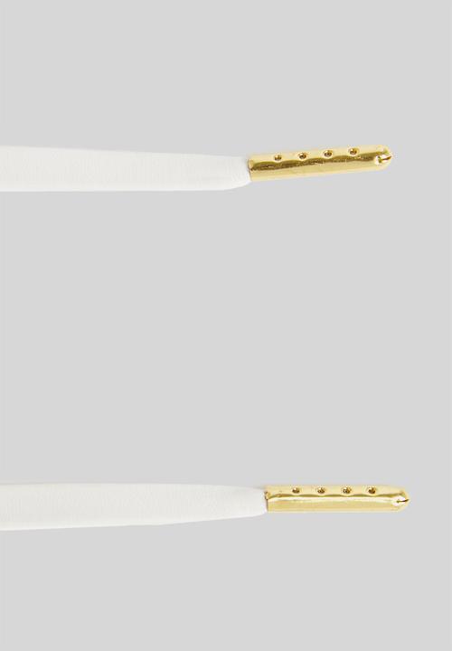 Binder - Faux leather laces 80cm - white