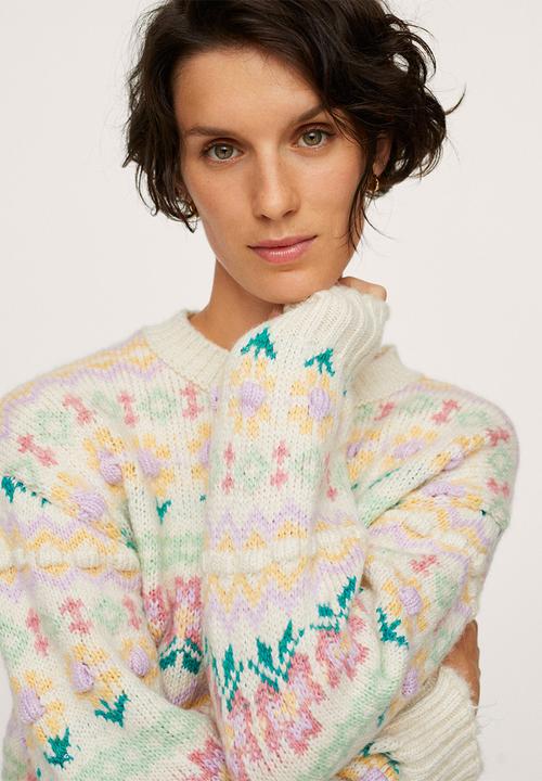 MANGO - Sweater golosina - light beige