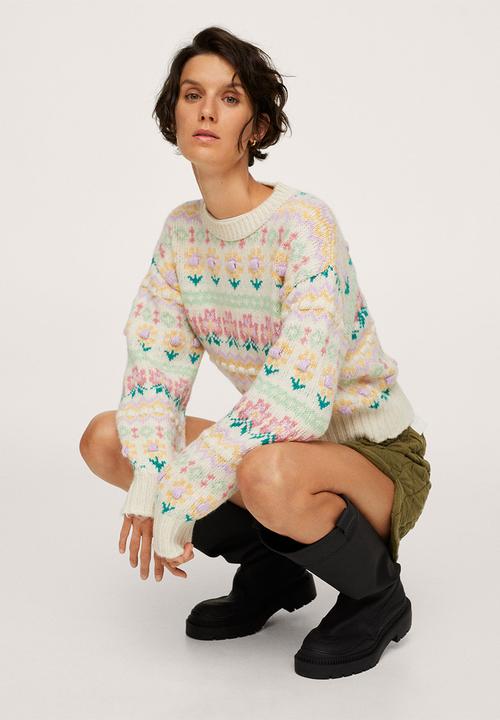 MANGO - Sweater golosina - light beige