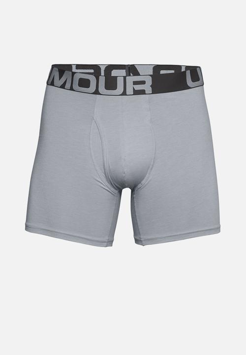 Under Armour - Ua charged cotton 6in 3 pack - grey