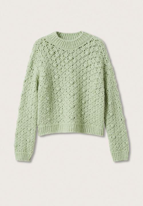 MANGO - Sweater raim - green
