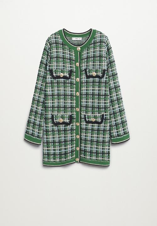 MANGO - Cardigan casiragi - green