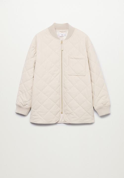 MANGO - Jacket mathilde - light beige