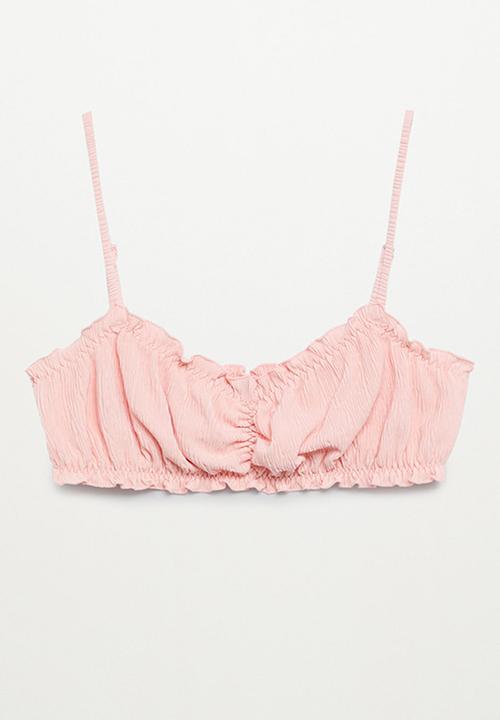 MANGO - Bikini top estela - light/pastel pink