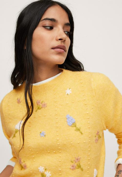 MANGO - Sweater spring - medium yellow