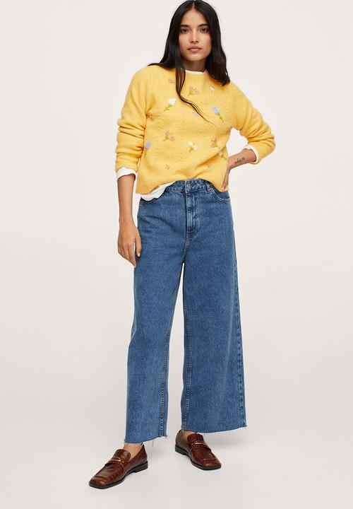 MANGO - Sweater spring - medium yellow