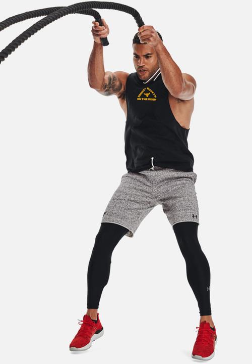 Under Armour - UA Project Rock Terry shorts - grey
