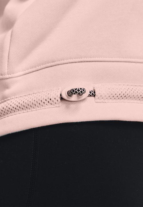 Under Armour - Rival fleece mesh crew - light pink