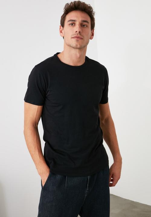 Trendyol - Alfy short sleeve 2 pack tees - grey & black 