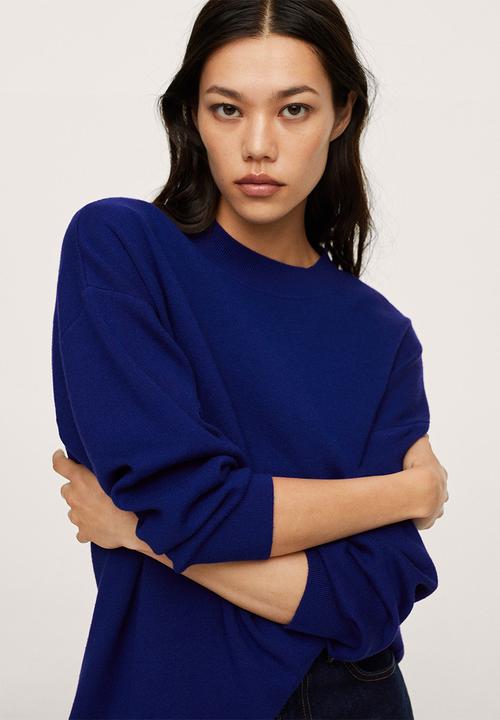 MANGO - Sweater lotus - medium blue