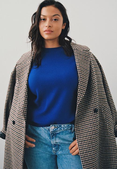 MANGO - Sweater lotus - medium blue