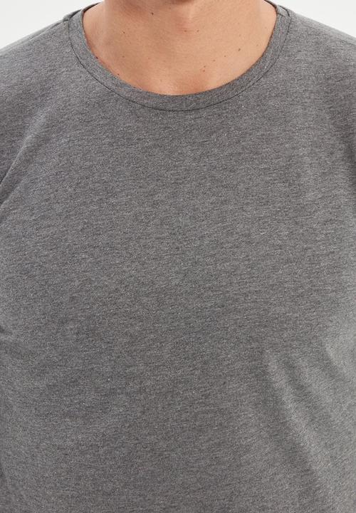 Trendyol - High crew neck long sleeve tee - anthracite