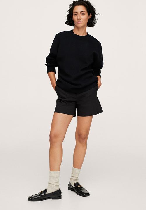 MANGO - Sweater lotus - black