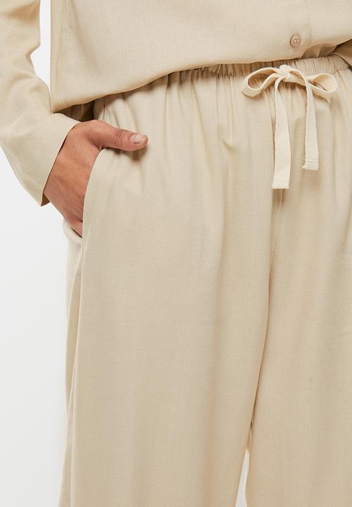 Superbalist - Sleep shirt & pants set - natural