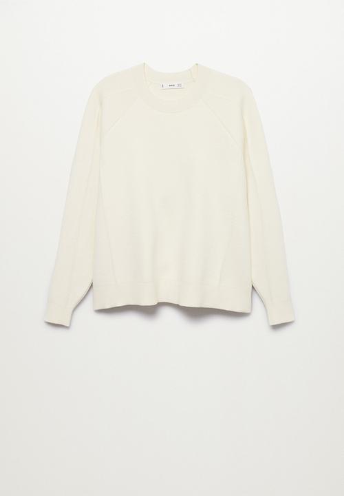 MANGO - Stretch knit sweater - light beige