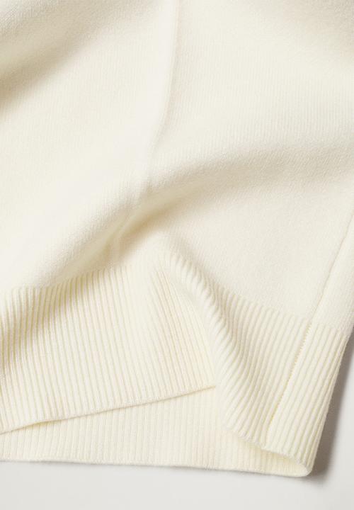 MANGO - Stretch knit sweater - light beige