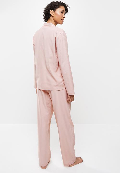 Superbalist - Sleep shirt & pants set - dusty pink